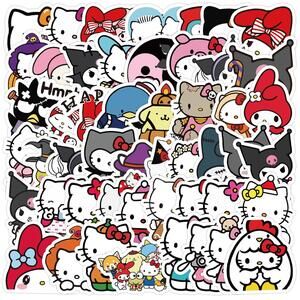 50 Pack Hello Kitty And Friends Vinyl Waterproof Stickers Cute Kawaii